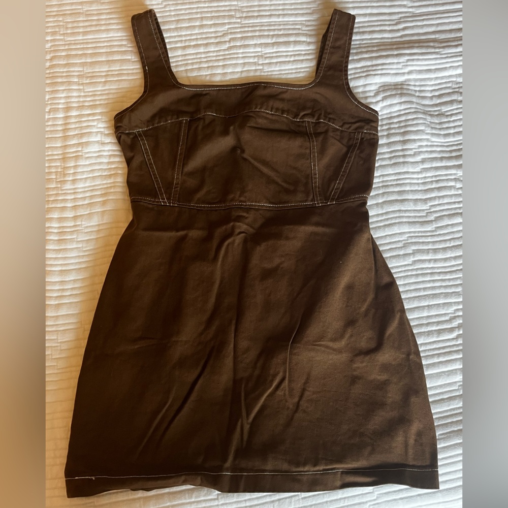 Brown Dress Et Clet Size M
